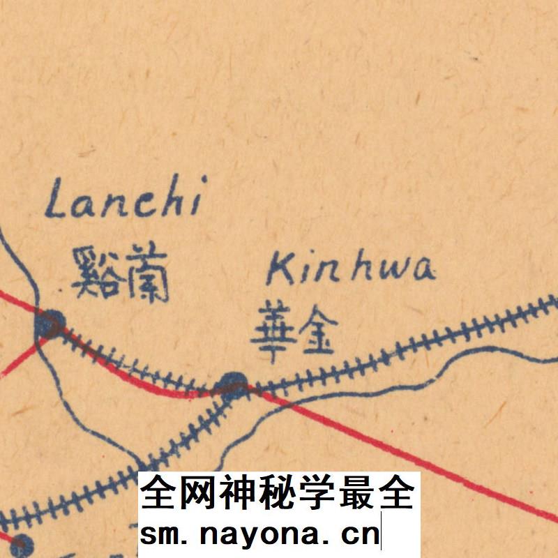 【舆图】1935年覆盖安徽江苏浙江河南湖北江西省交通路线地图