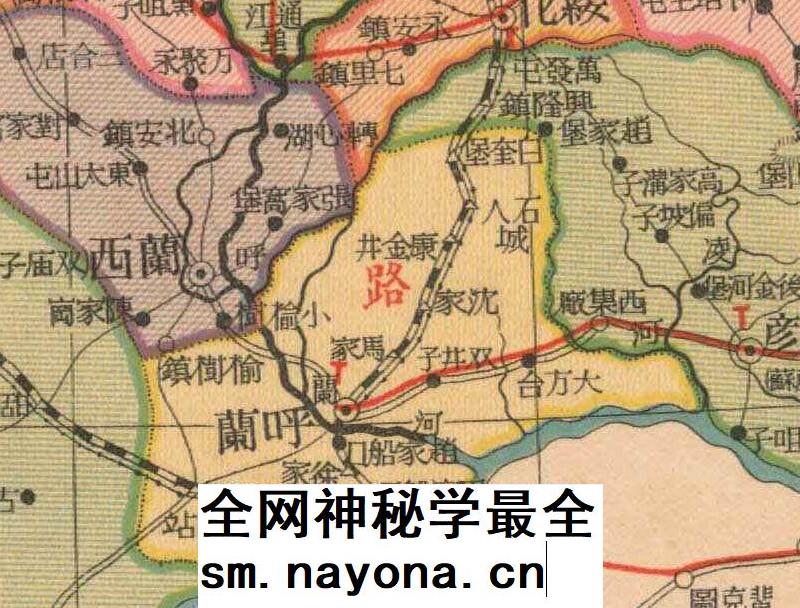 舆图司 1937年 黑龙江省明细地图 晚晴民国 高清图片