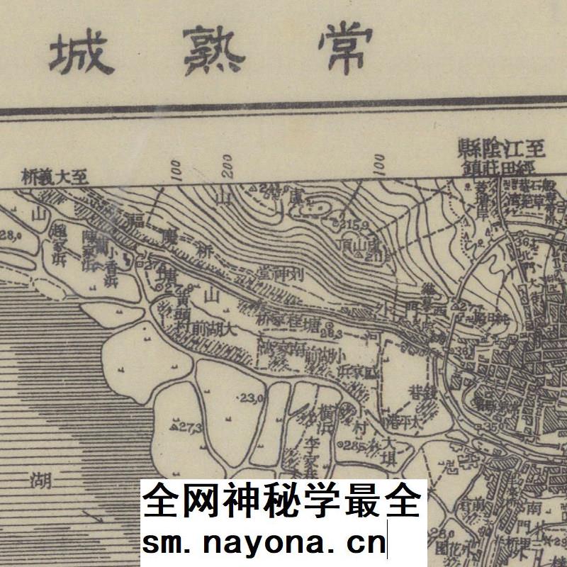 334张民国1930年前后江苏省1比5万地形图电子版老地图高清图片jpg