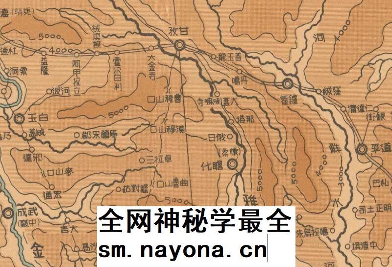 【舆图】1938年西康西藏详图 老地图 电子图片