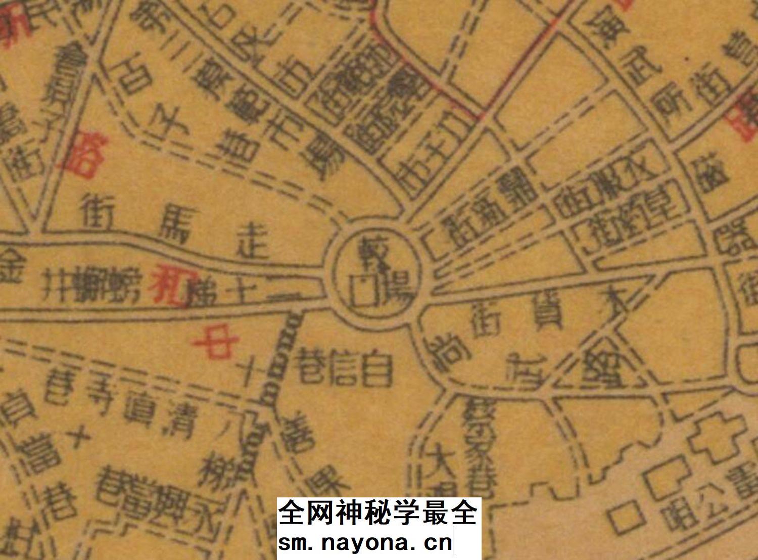 【舆图】1946年重庆市街道详图晚清民国明朝历史古老地图高清图片