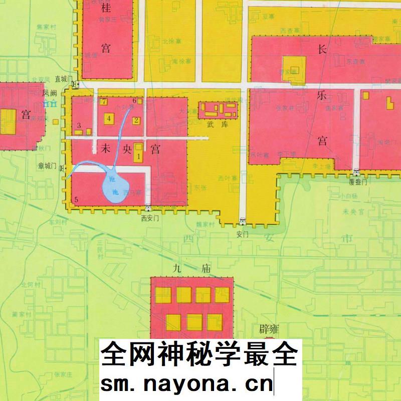 公元前至1949年西安古城图 汉唐长安城历史地图集 148张JPG