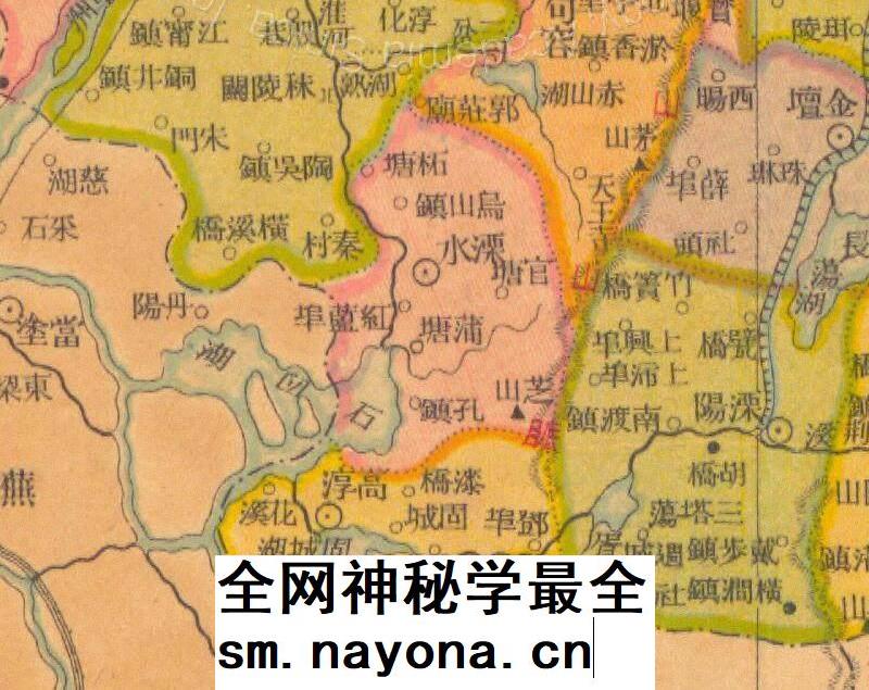 M102 民国时期江苏分县新图 江苏省电子版老地图 高清图片素材JPG