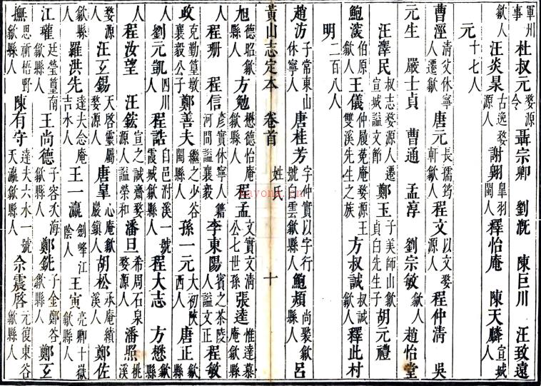 黄山志定本七卷首一卷（清）闵麟嗣纂 清康熙二十五年 刻本（叙一至二叶为手抄补配）  PDF下载 | 华东地区 | 县志下载 | 中国地方史志网