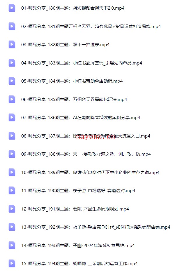 31天系统电商玩法实战课程：店铺运营与成交提升训练