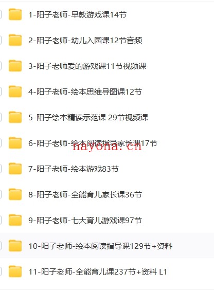 阳子老师20套课程合集(含3~6 全能课程)【Bg-0071】