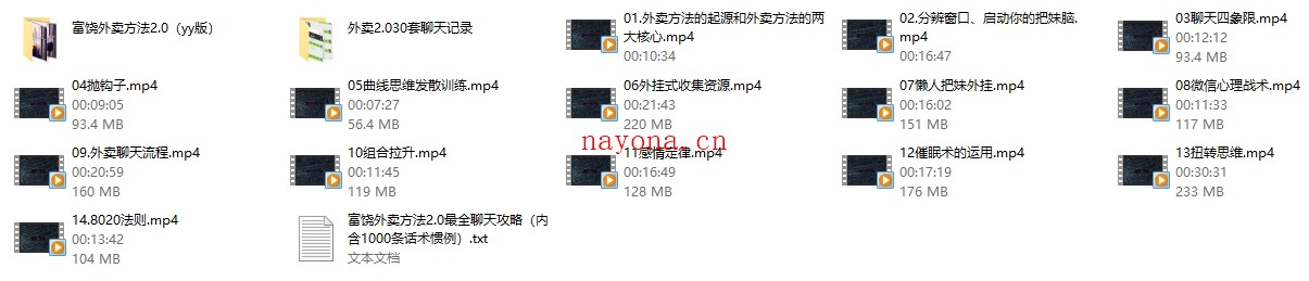 富饶私教课程《外卖方法2.0》