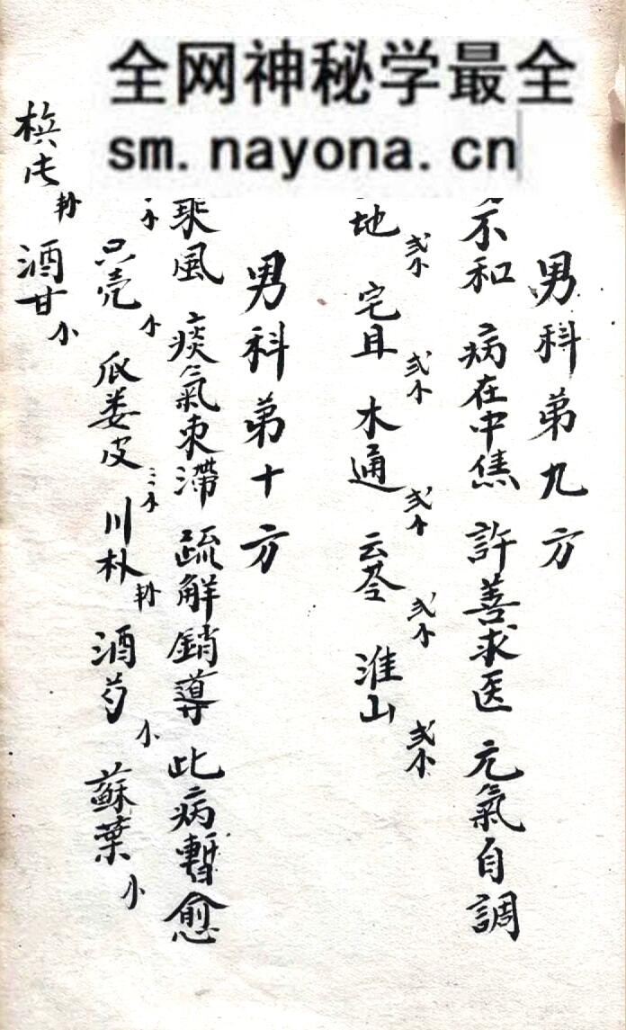 古籍《太上老君仙方 男科》