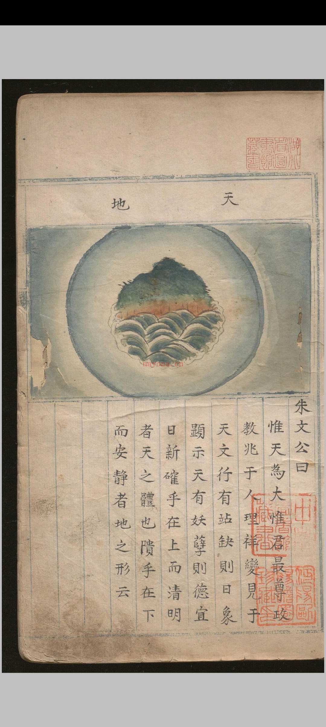 天元直指 不分卷.明 彩绘本