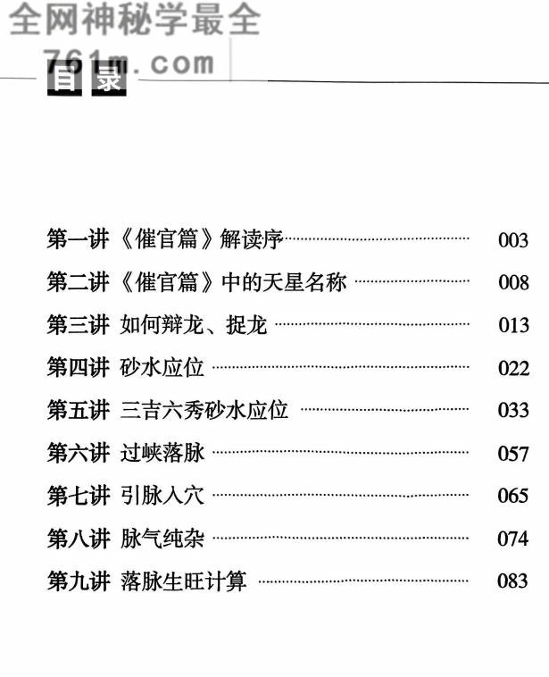 学习笔记催官篇