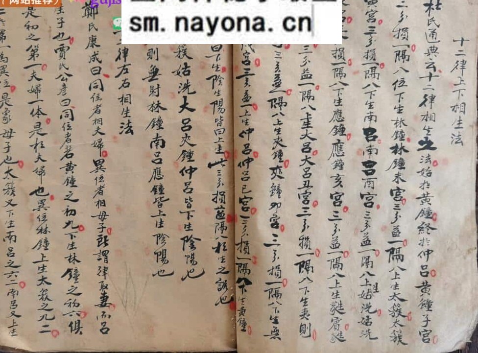 天文历法古籍《天文音律》