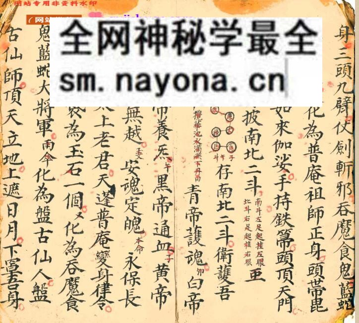 《进瘟难家传口诀符法》
