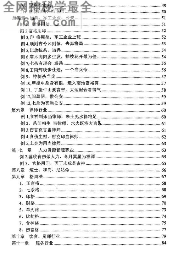 盲师派命理
