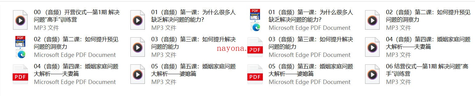 晚晴《解决问题“高手”训练营》完结