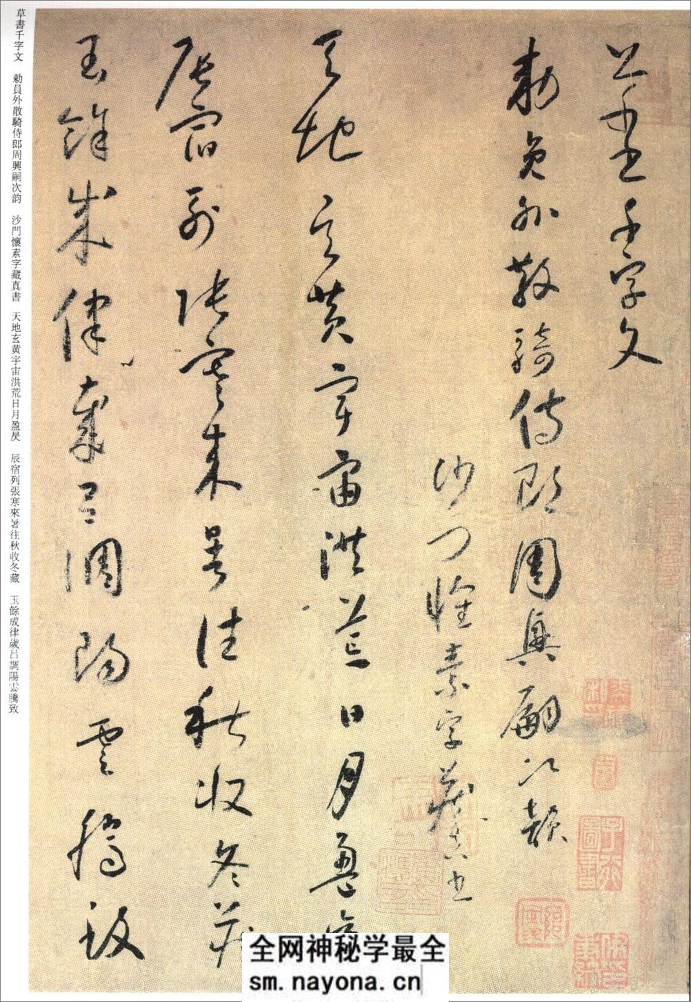 《千字文》怀素_草书 - 第1页预览图