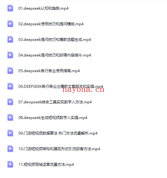 Deepseek引爆同城高阶玩法教程【Ag-0173】