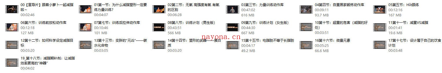 零基础减脂塑型·男女适用(完结)