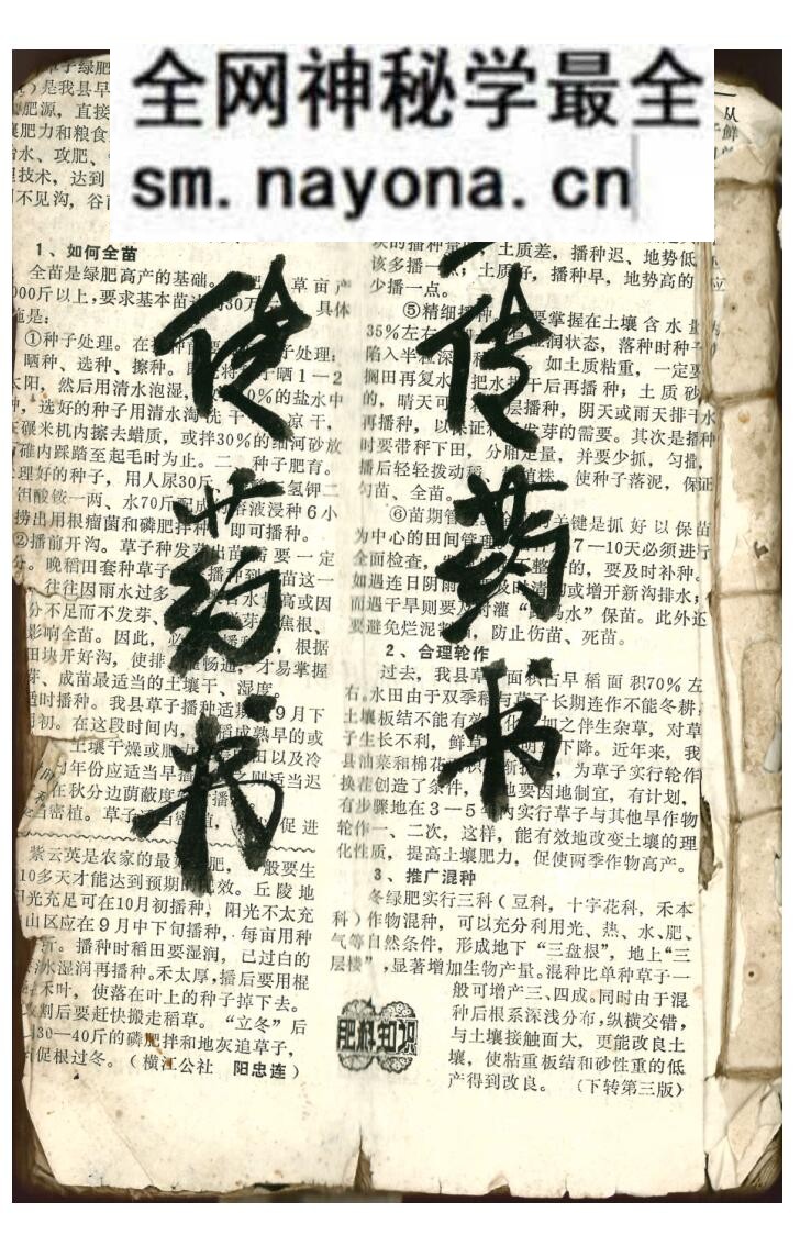 道医《祖传药书》