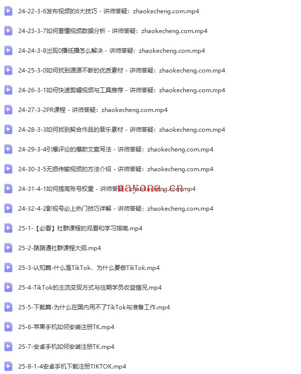 从0基础到精通进阶TikTok账号运营到变现【Ad-0017】