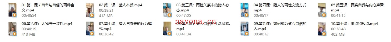 阮琦老师《猎手星图--核自心信升级课》10节