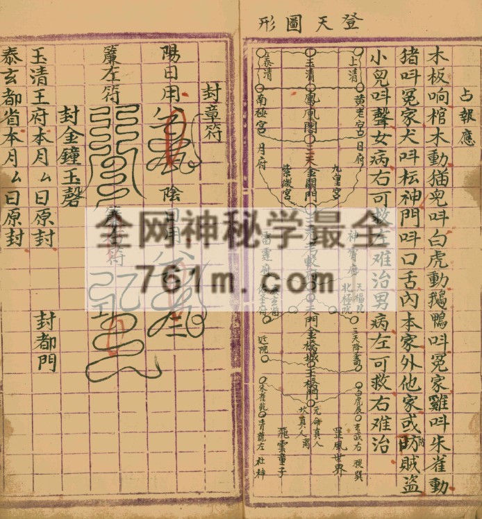 道教手抄秘本 – 拜章罡图秘旨(清微灵宝金麟髓) YXG0005