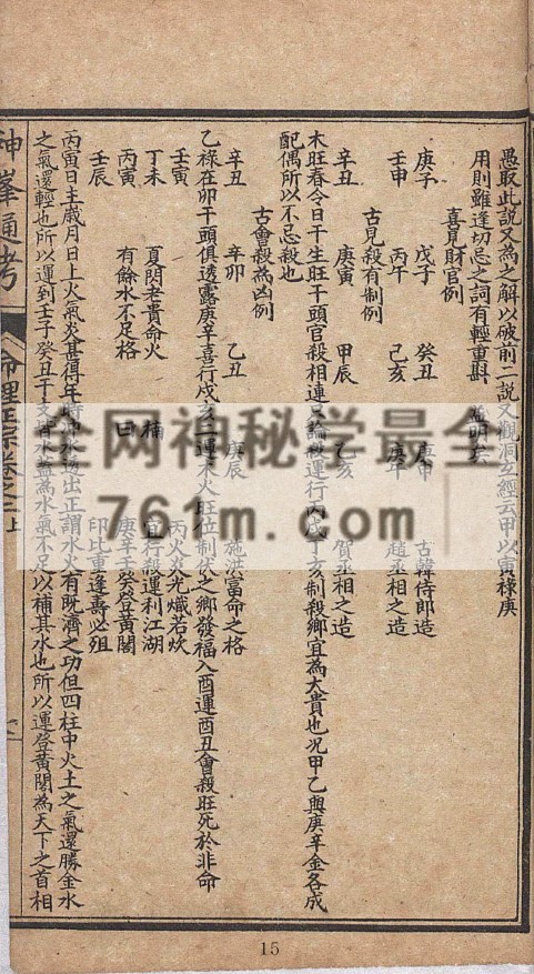 免费分享:新镌神峰张先生通考辟谬命理正宗大全