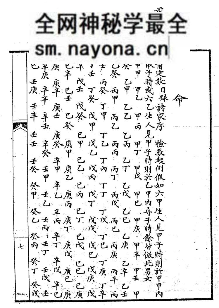 《诸家星命大全》