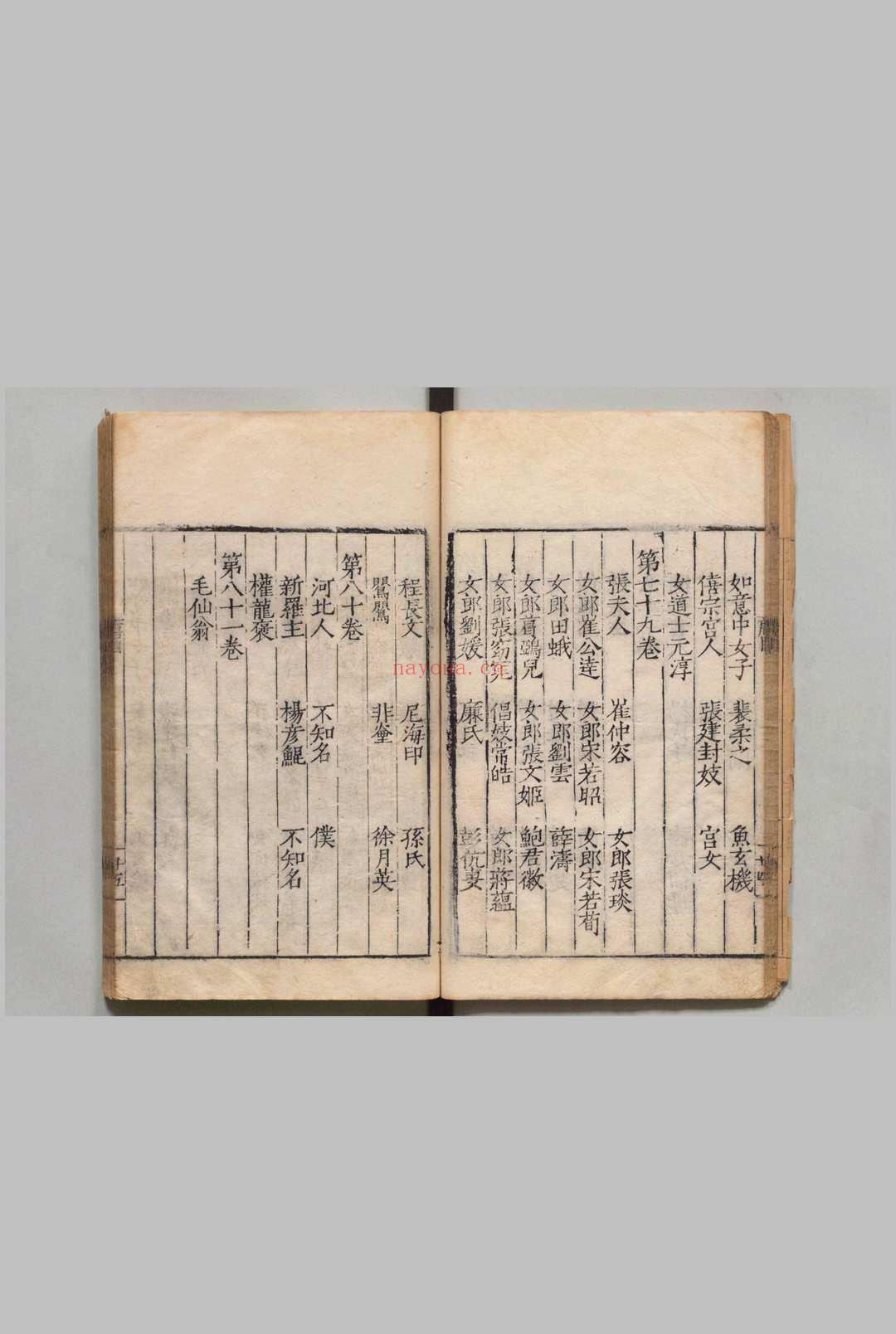 唐诗纪事 81卷 计敏夫（宋）洪便（明）明嘉靖间 , 清平山堂