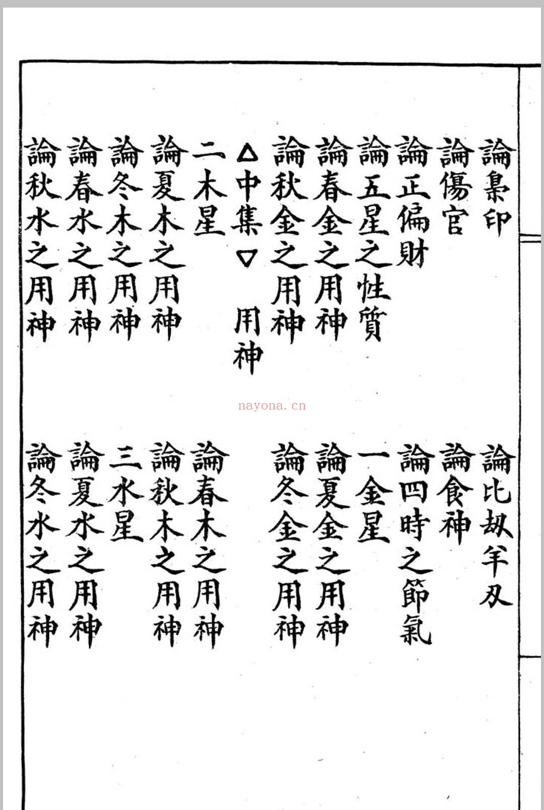 命理用神精华(原本)
