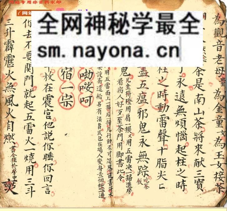 《进瘟难家传口诀符法》
