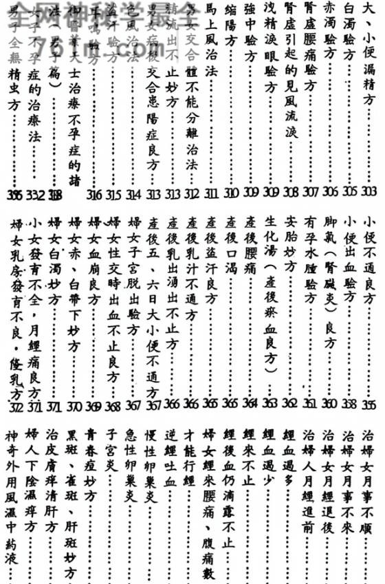 祖传奇效秘方