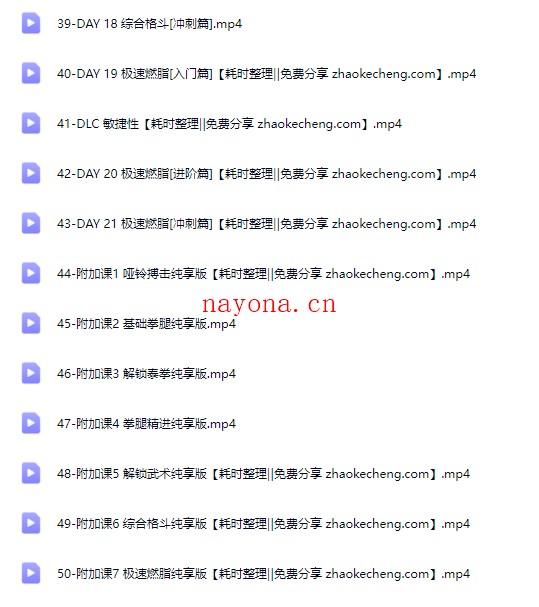 范李猿居家减脂搏击操|21天零基础训练(B站付费课程+高清视频+免费试听)【Bg-0124】