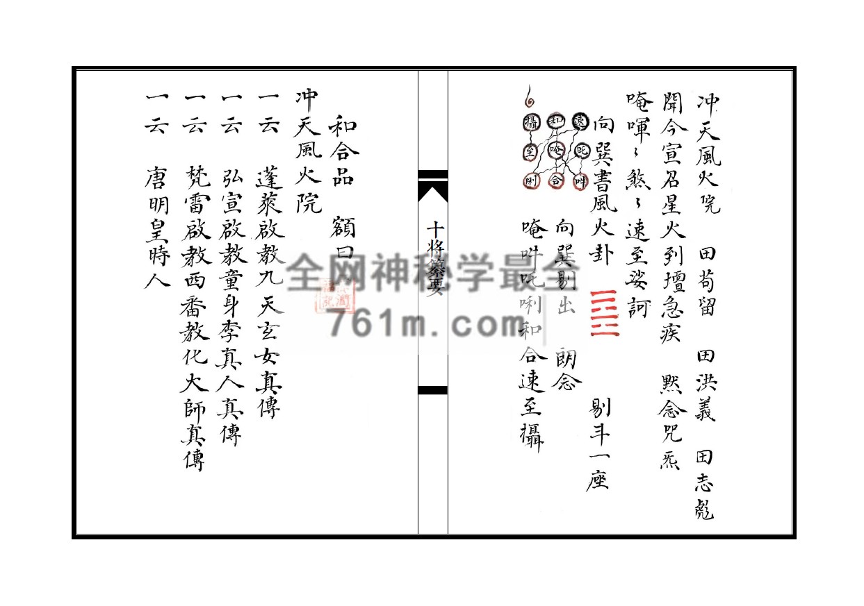 道家符咒《十将纂要》江南清微十将玄秘纂要 55筒子页pdf 百度云下载