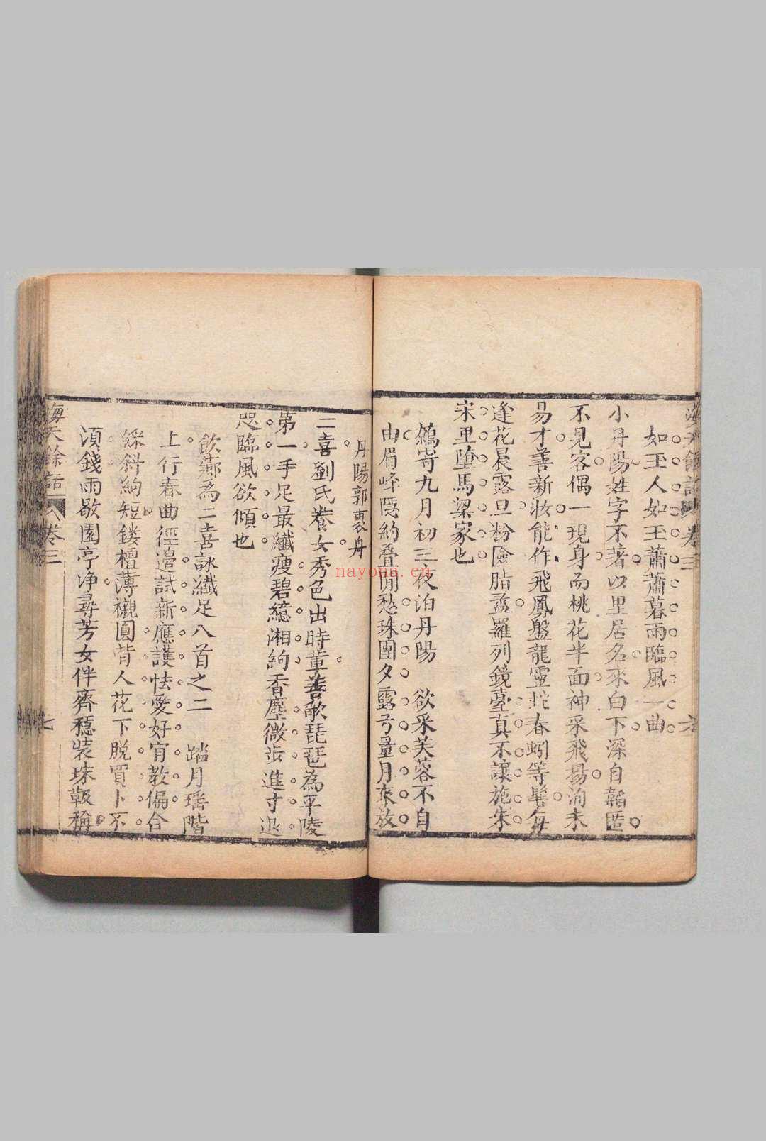 海天余话 4卷 附1卷 芙蓉泮老渔 清刊本