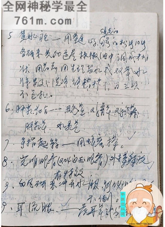 名老中医手写笔记