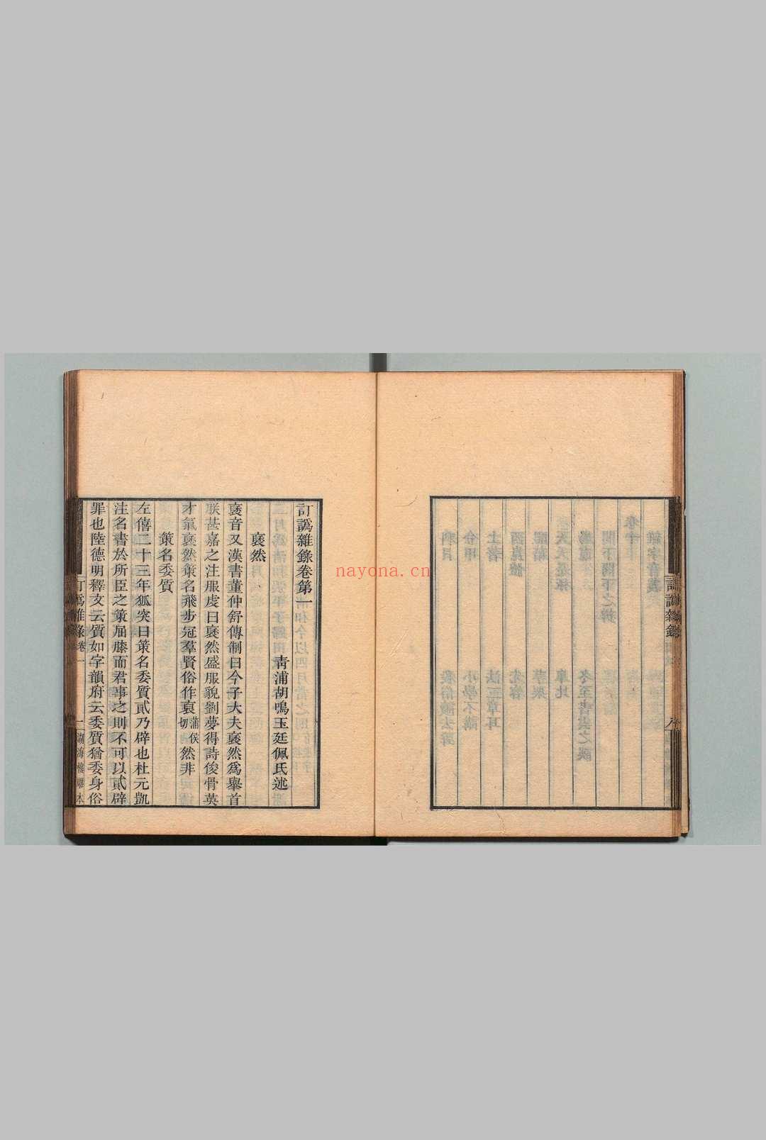 订讹杂录 10卷 胡鸣玉（清）刊本 ,文久元年