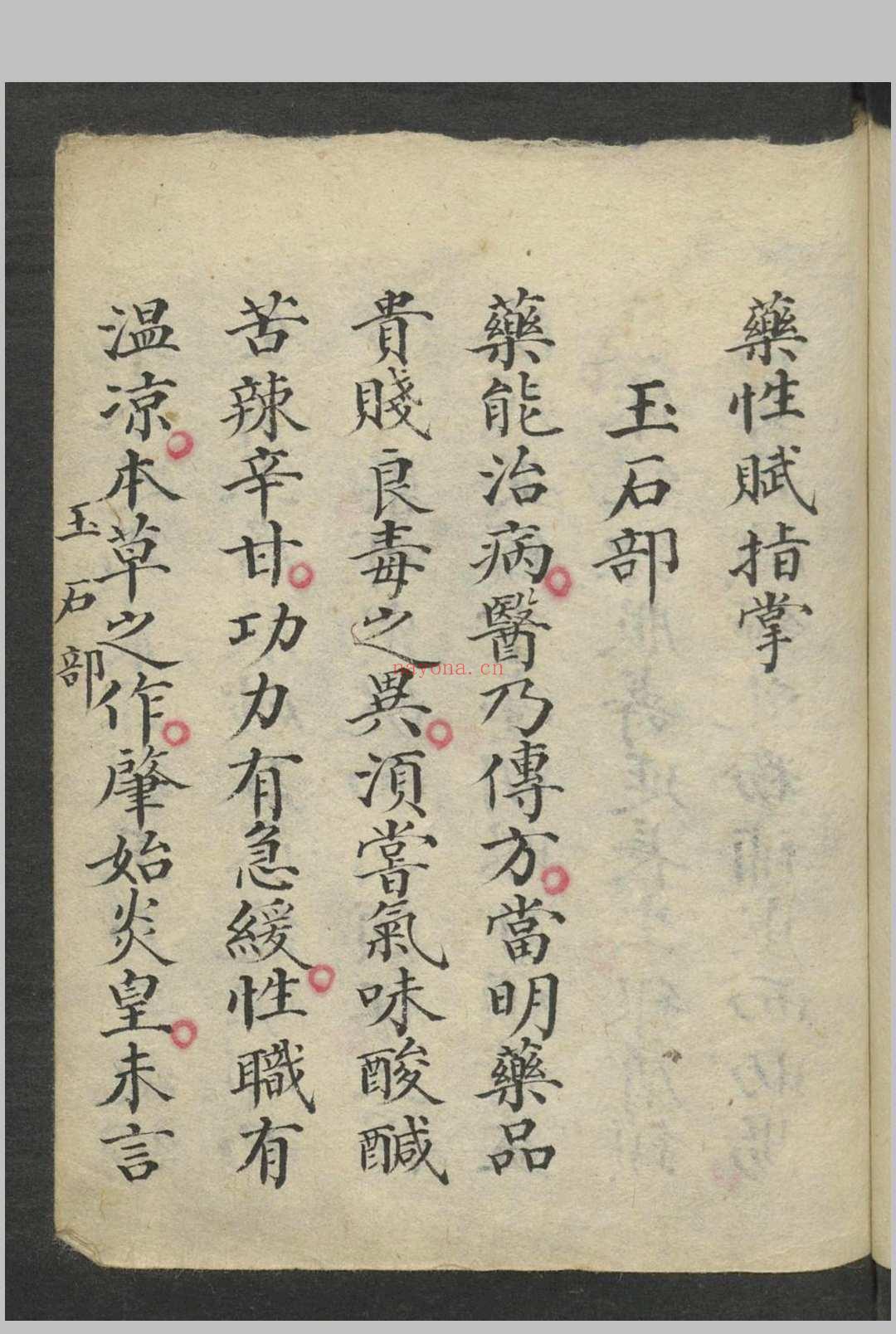 药性赋指掌