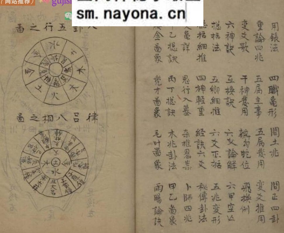 龟卜类古籍《呈洛洞玄经论图诀》119页（第111页有损）)