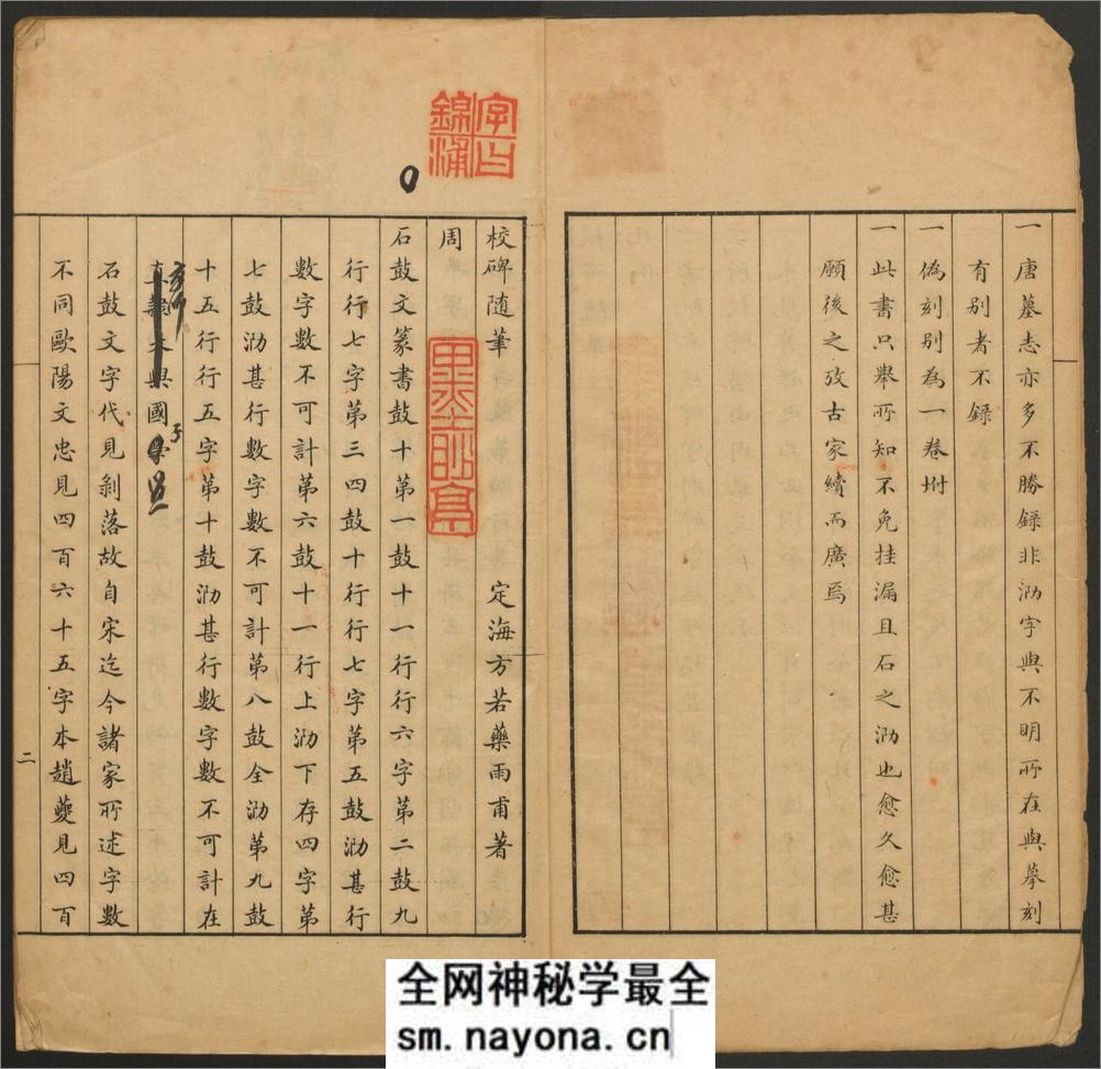 校碑随笔.附补遗.方若撰.罗振玉亲笔校批.中东石印局.清宣统2年 - 第5页预览图