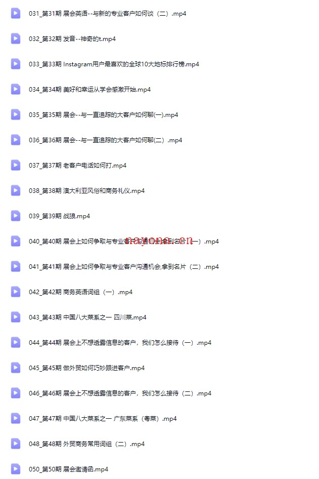 外贸英语口语视频课【Db-0036】