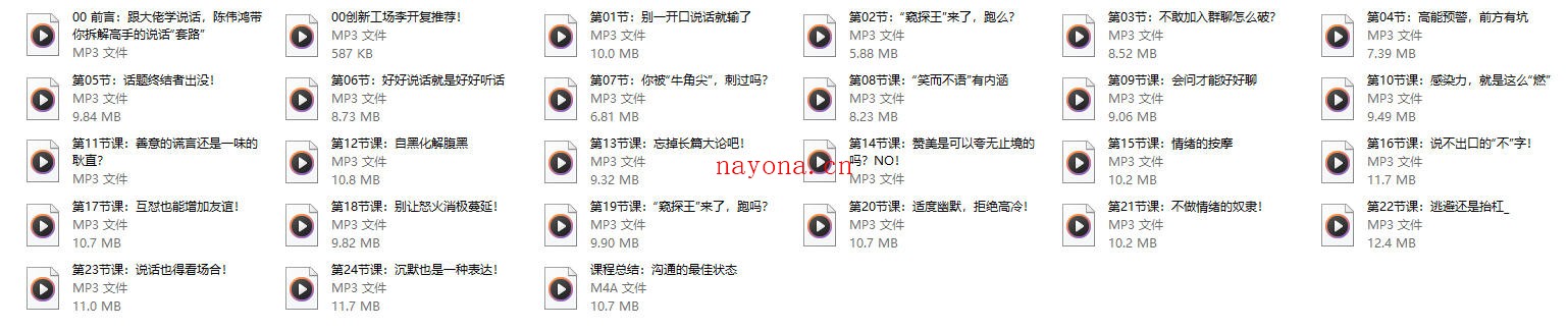 陈伟鸿《跟大佬学说话24堂沟通必修课,做一个会说话的人》音频
