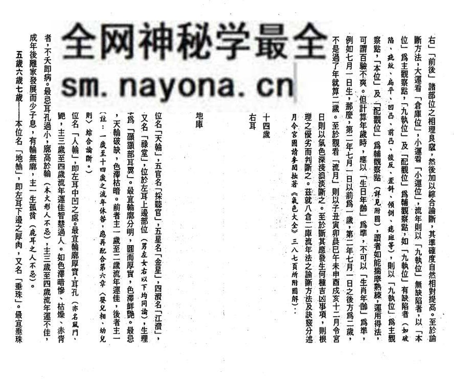 萧湘居士《八仓二库流年法》