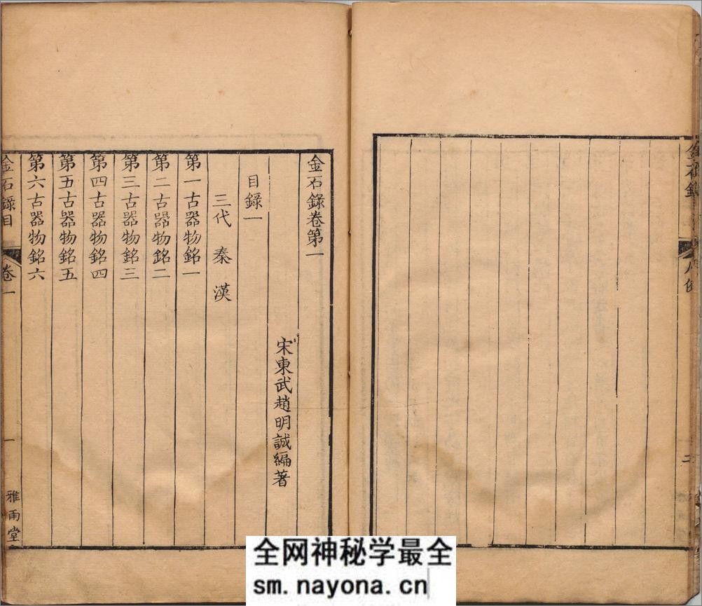 金石录.三十卷.宋.赵明诚撰.清乾隆二十七年德州卢氏雅雨堂精写刻本 - 第8页预览图