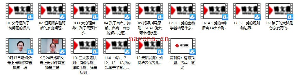 杨洋老师《21天婚姻上岗父母上岗训练营》