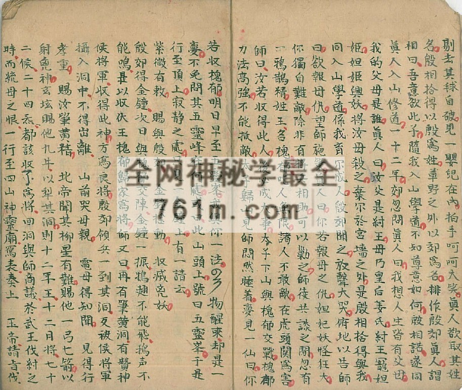 YXG0084 道教法本《地司正派血脉源流宝录》地司正派血脉源流本章 21筒子页