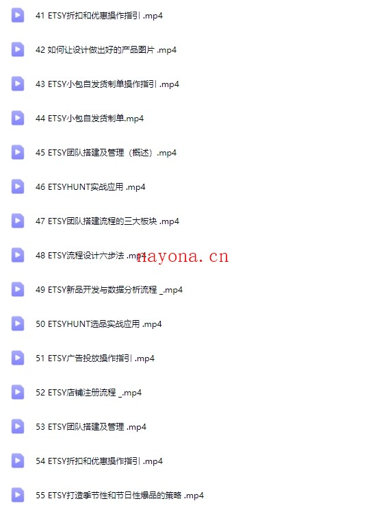 ETSY 入驻+后台+运营实战系列教程【Ag-0162】
