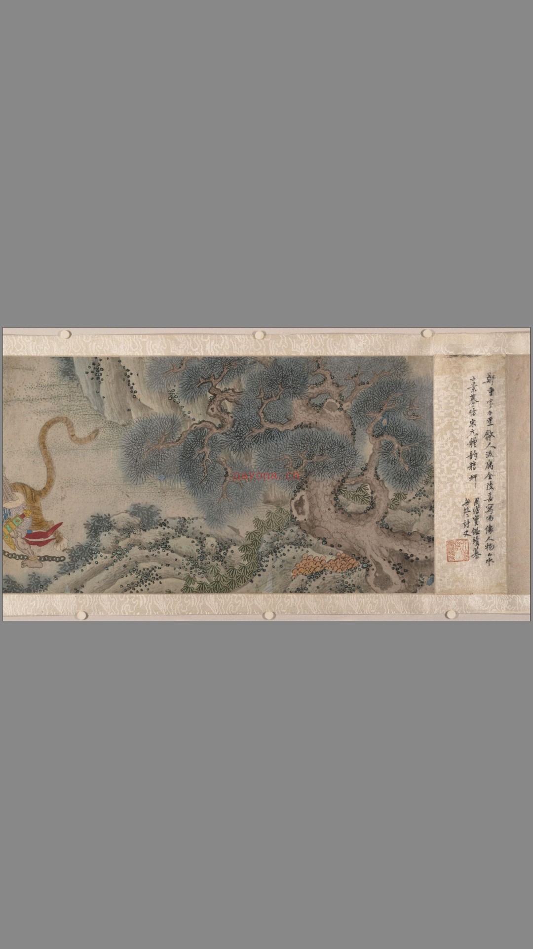 搜山图.明.郑重绘.设色纸本.大都会博物馆藏