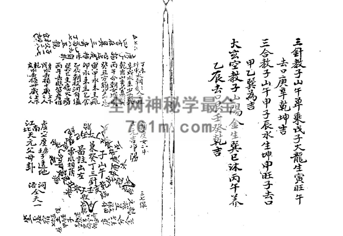 免费分享：三僚杨公祠秘诀水法手抄本