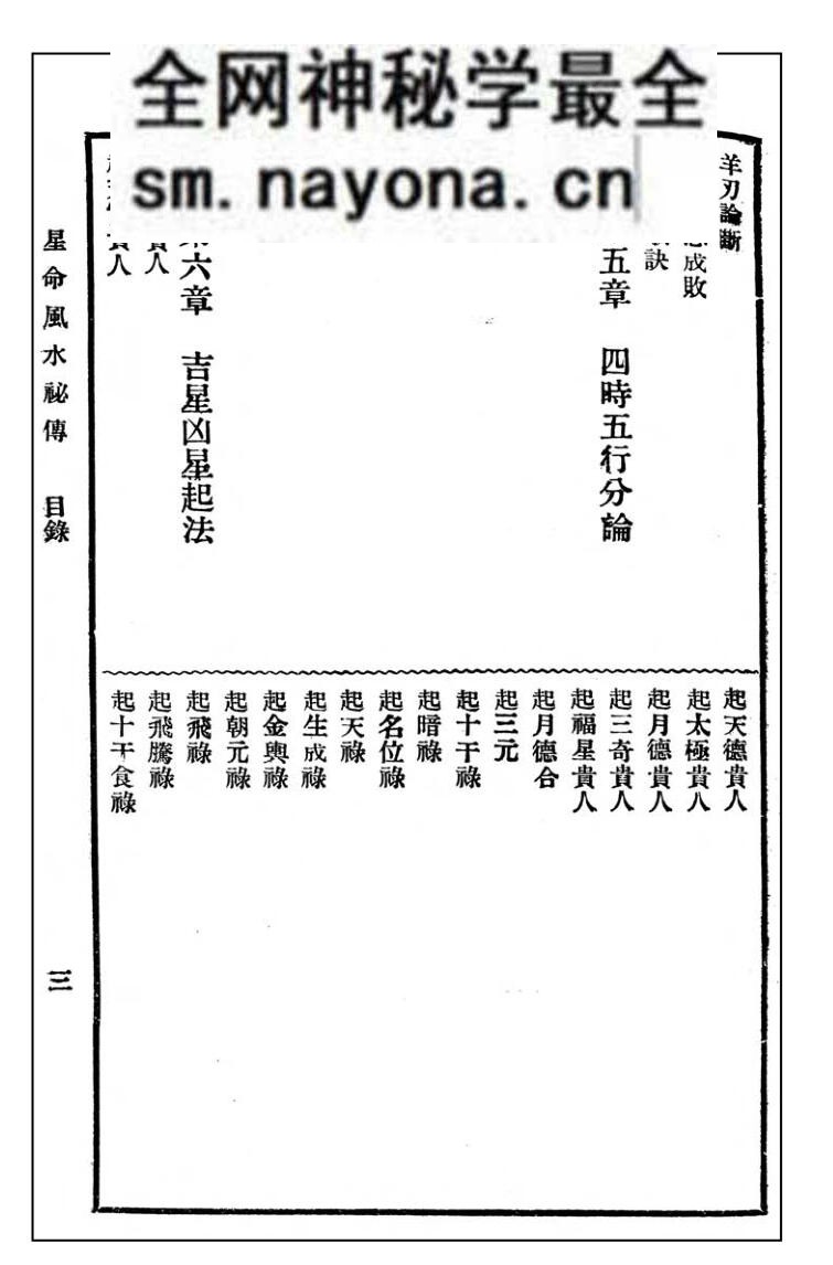 《星命风水秘传百日通》
