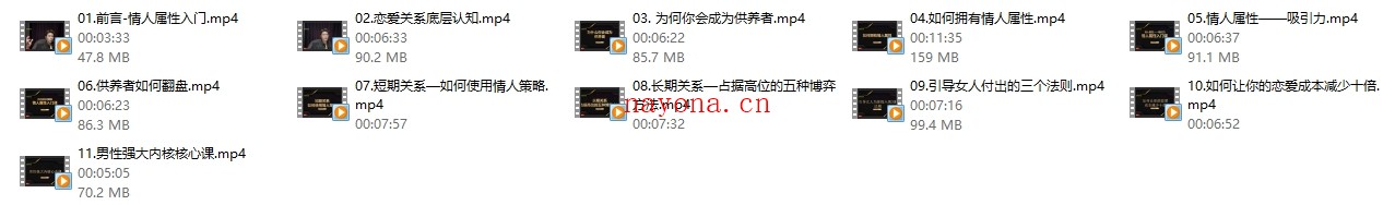 子轩《情人属性入门课》